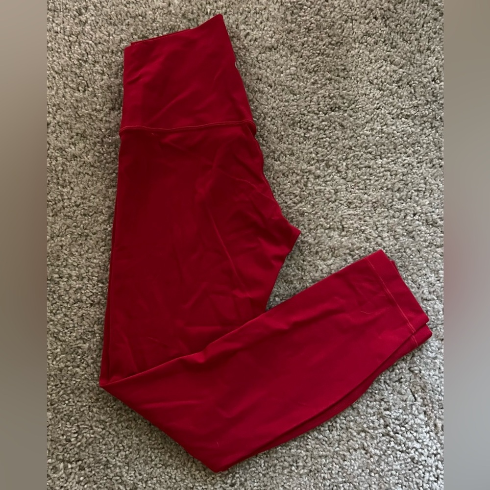 Lululemon Align 28’ Leggings in Ruby Red - Size 6